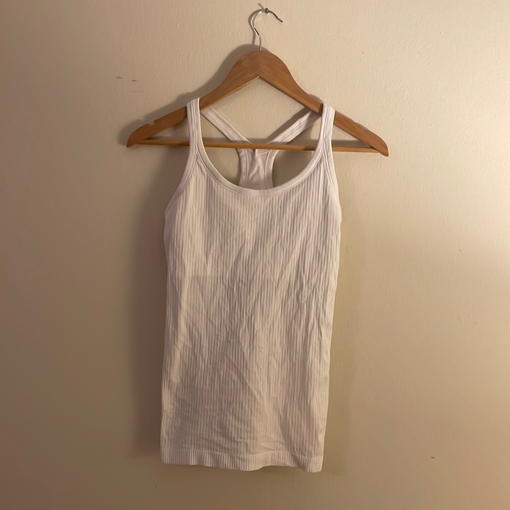 Lulu lemon, size 6, white tank top